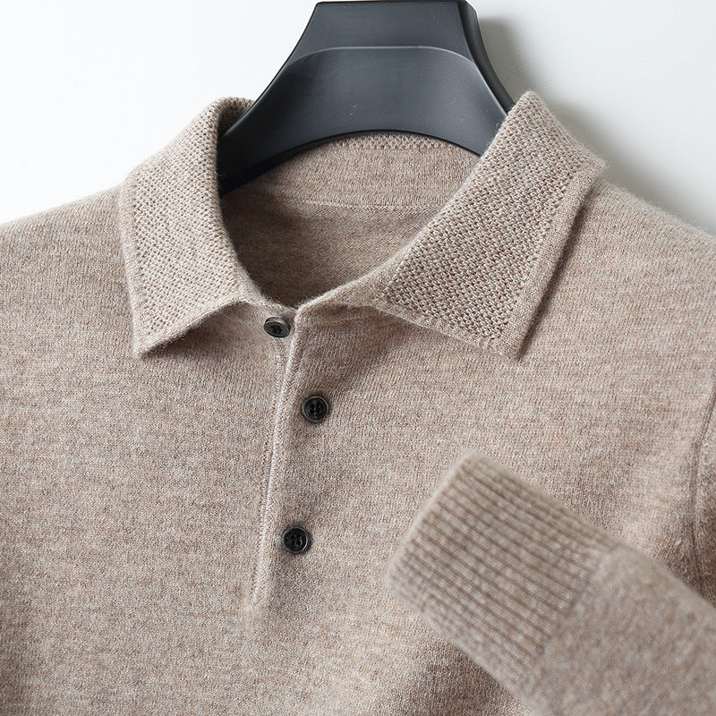 Lorenzo | Cashmere Long Sleeve Polo