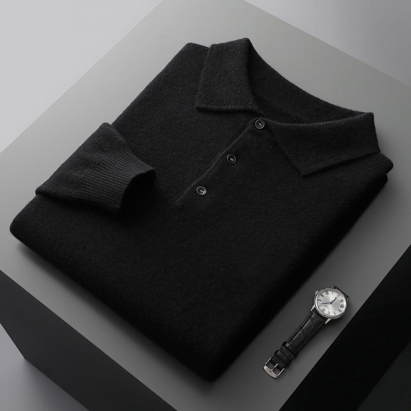 Lorenzo | Cashmere Long Sleeve Polo