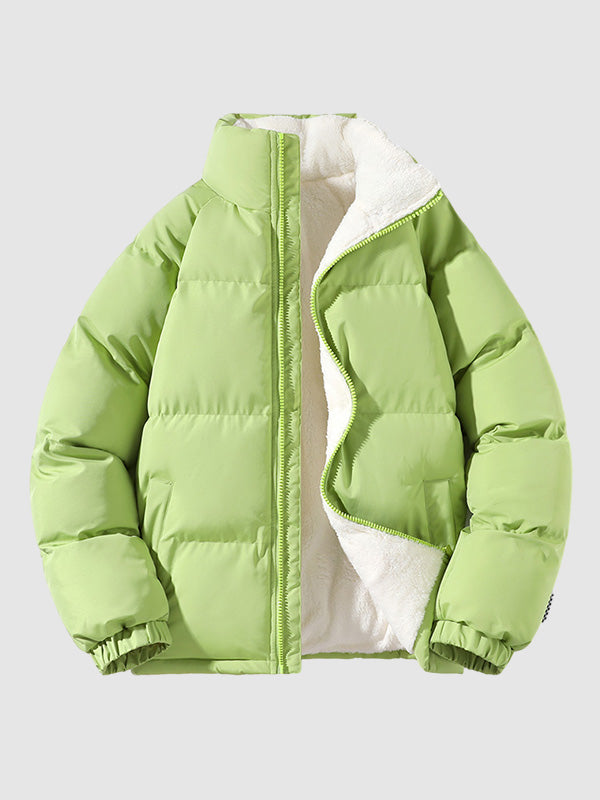 Men’s Zip-Up Warm Quilted Puffer Jacket | Outerwear