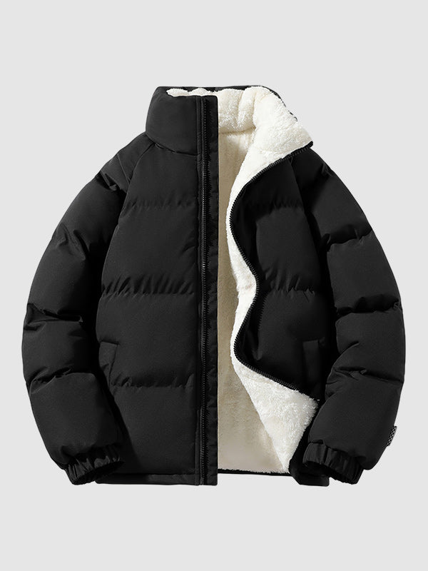 Men’s Zip-Up Warm Quilted Puffer Jacket | Outerwear