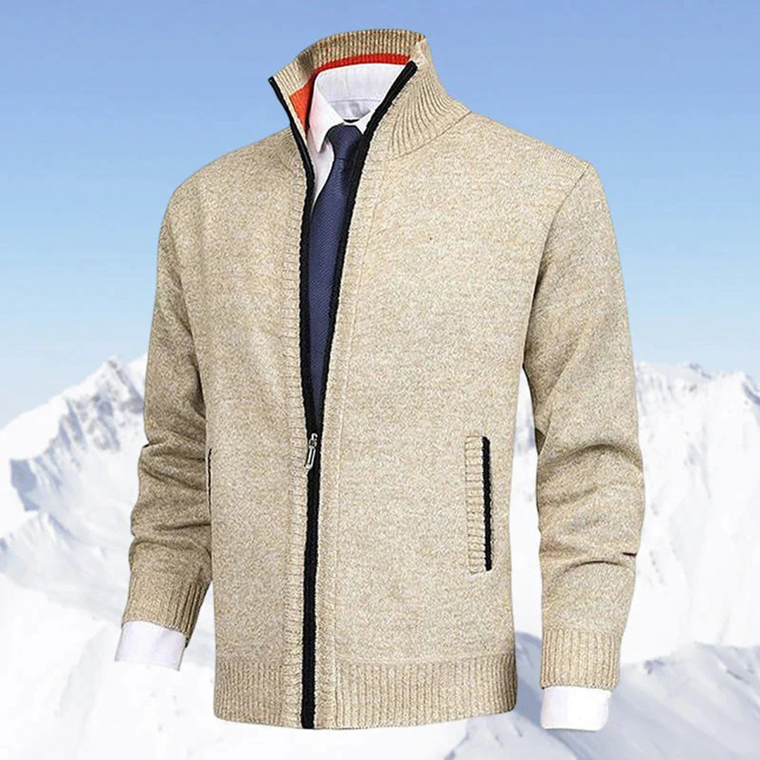 Matthew | Men's Zipper Knit Cardigan | Casual