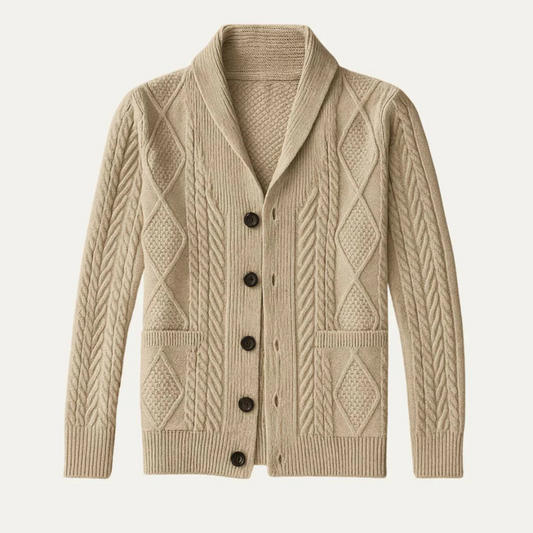 Men's Cable Knit Cardigan | Winter