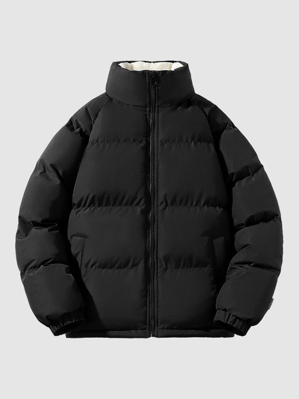 Men’s Zip-Up Warm Quilted Puffer Jacket | Outerwear
