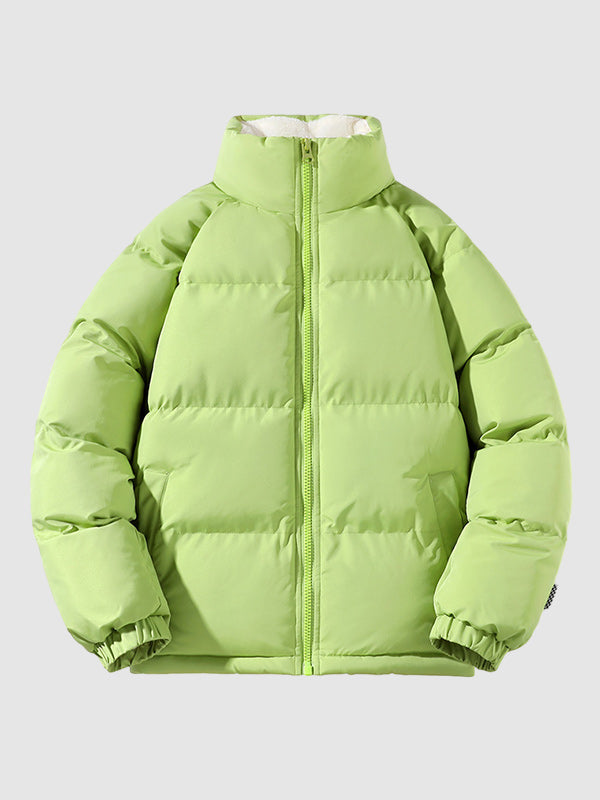 Men’s Zip-Up Warm Quilted Puffer Jacket | Outerwear