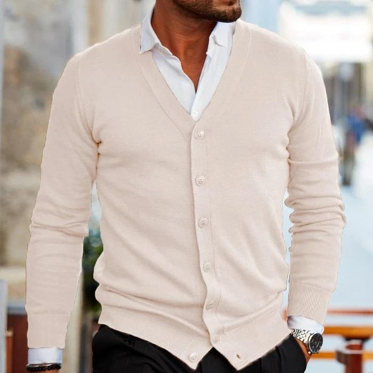 David | Men's V-Neck Cardigan | Casual