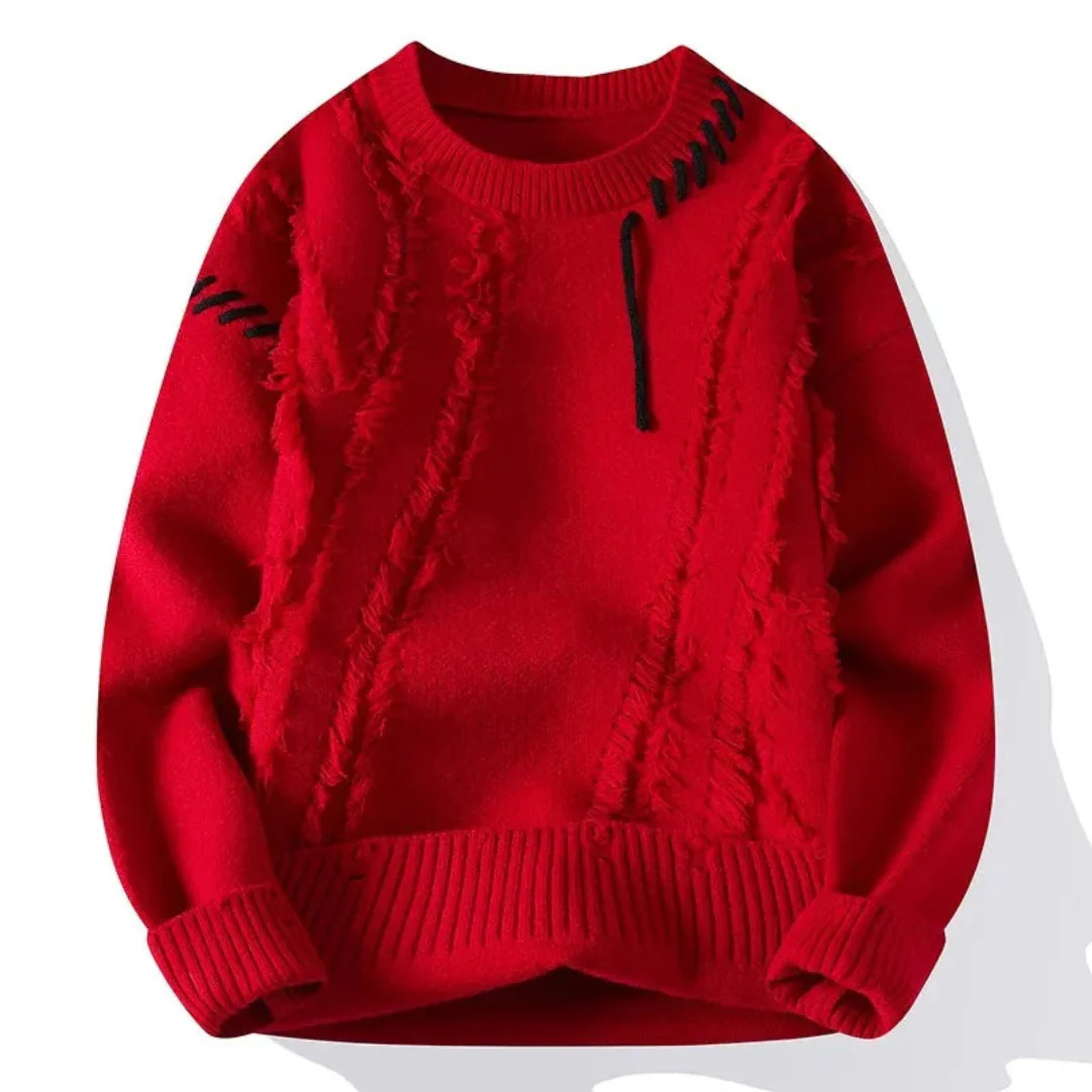Men's Casual Sweater | Ribbed
