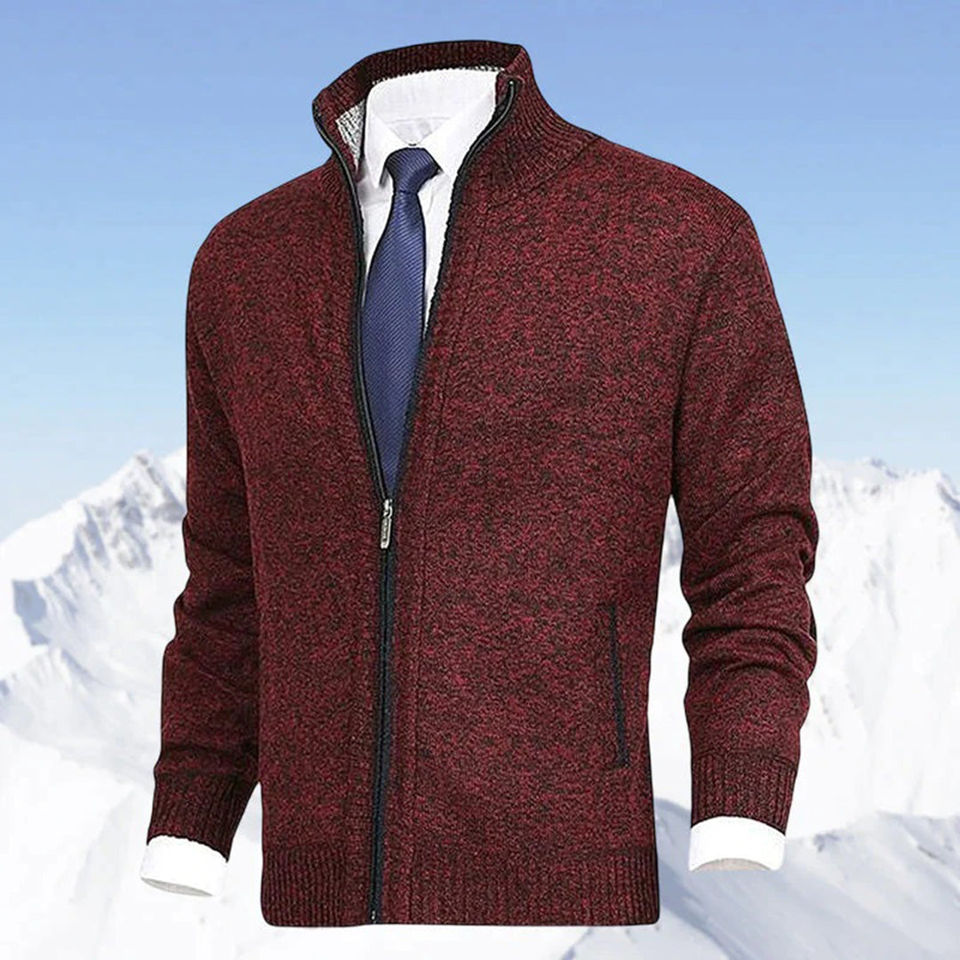 Matthew | Men's Zipper Knit Cardigan | Casual
