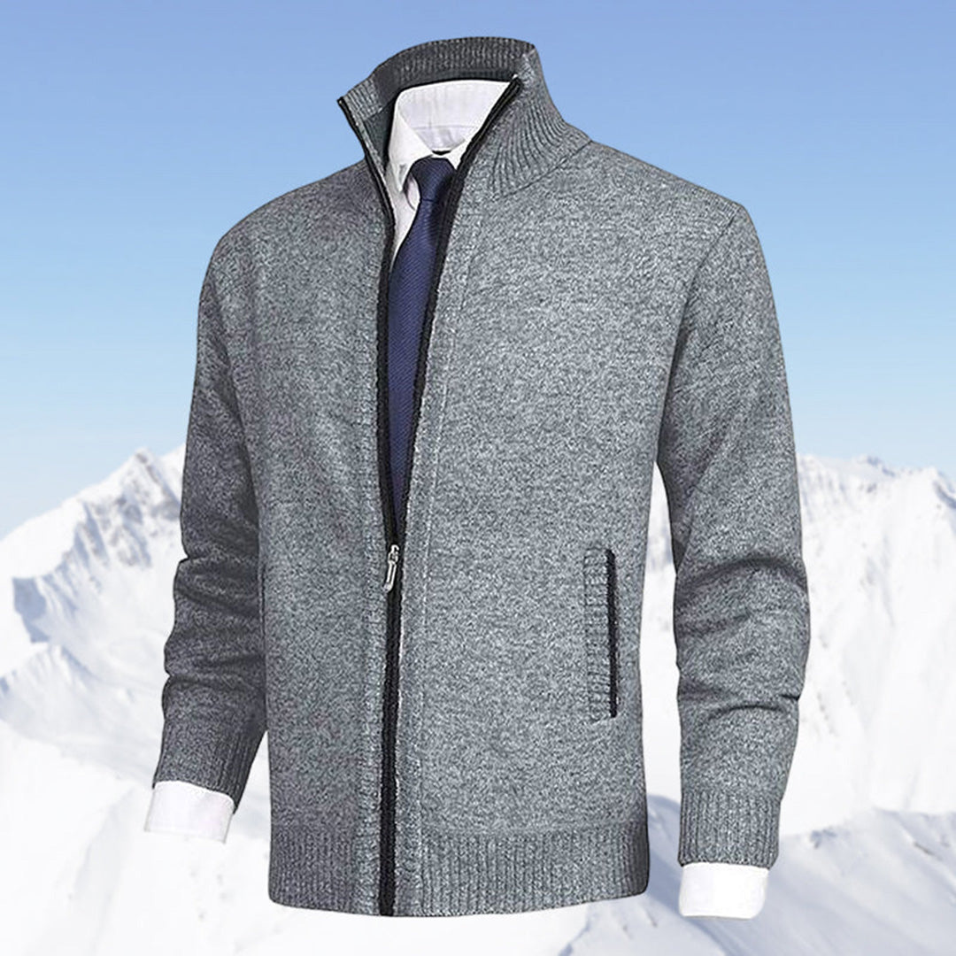 Matthew | Men's Zipper Knit Cardigan | Casual