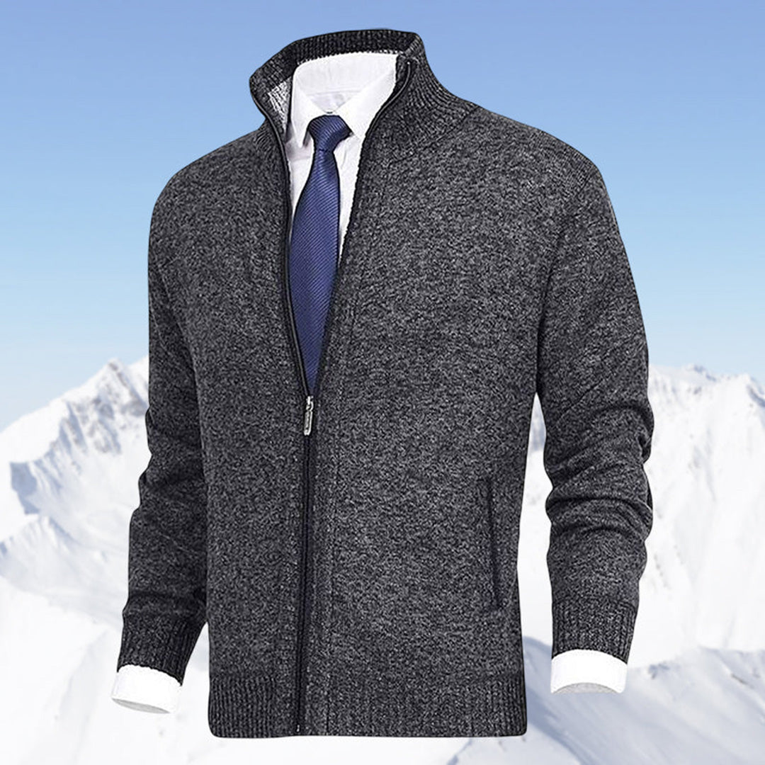 Matthew | Men's Zipper Knit Cardigan | Casual