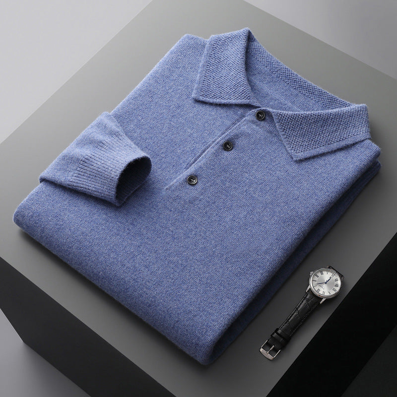 Lorenzo | Cashmere Long Sleeve Polo