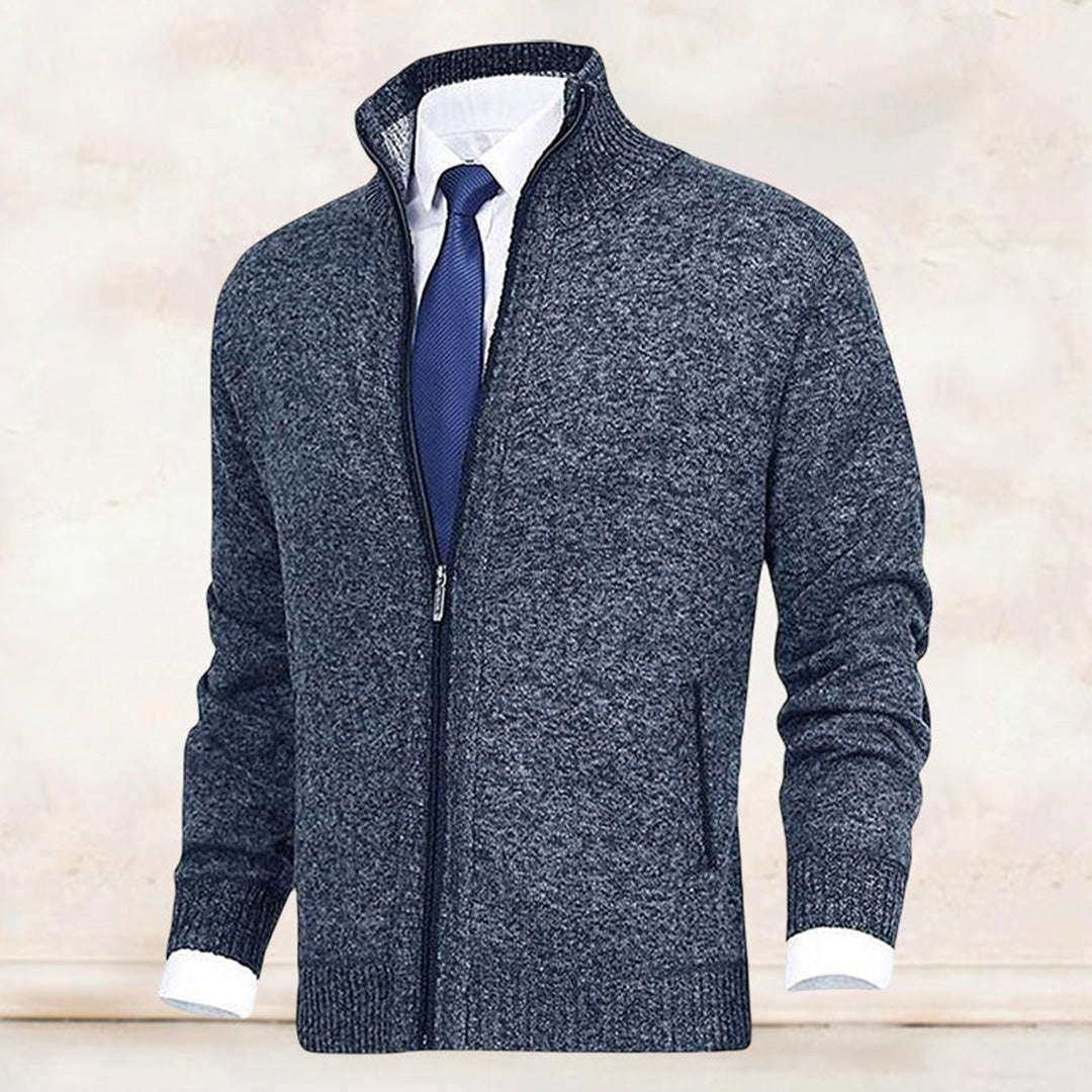 Matthew | Men's Zipper Knit Cardigan | Casual