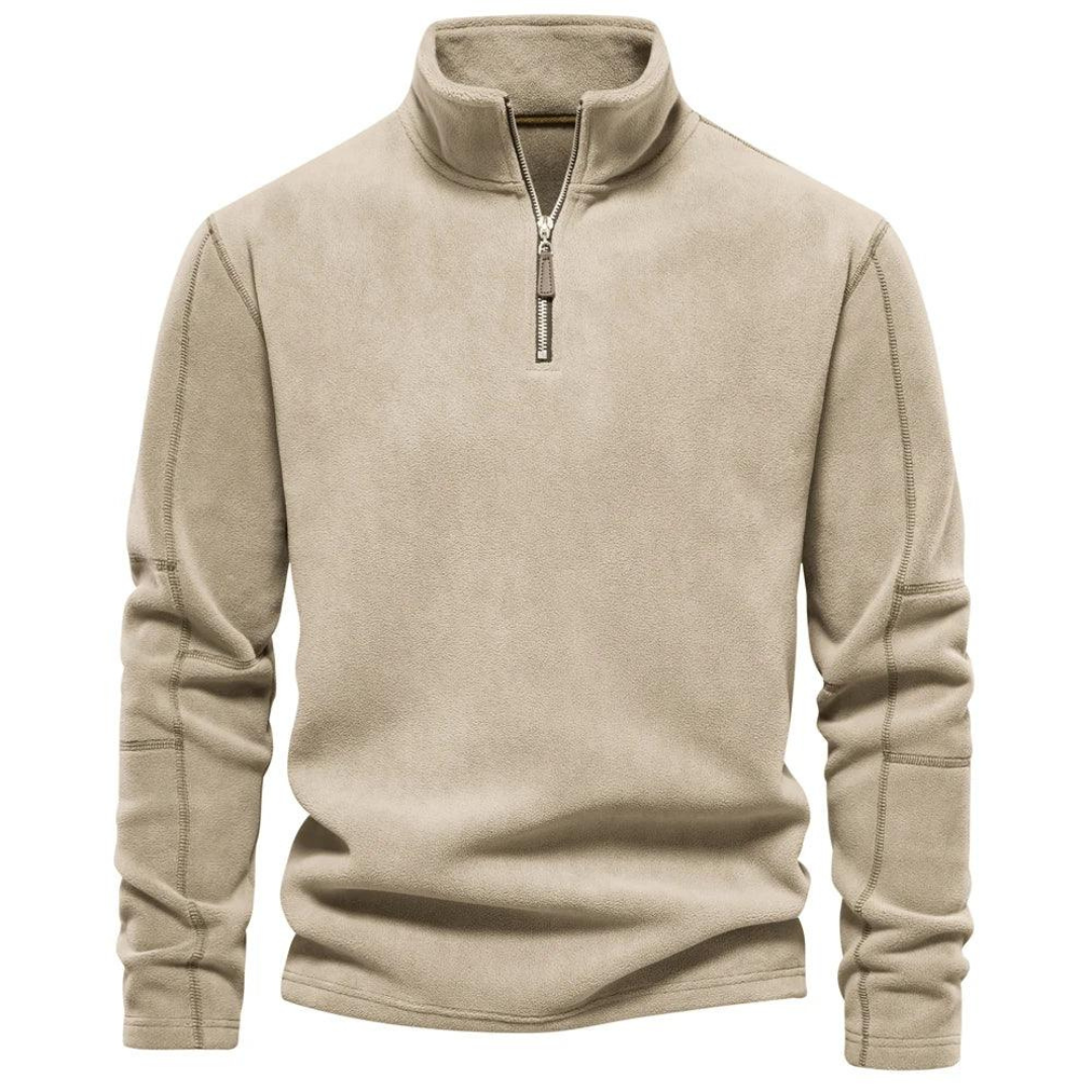 Men's Zip-Up Fleece Pullover | Winter