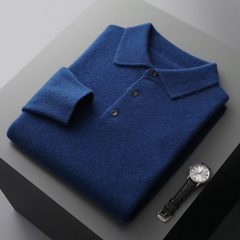 Lorenzo | Cashmere Long Sleeve Polo