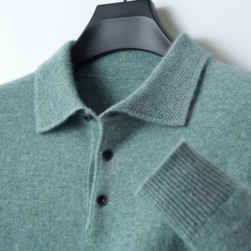 Lorenzo | Cashmere Long Sleeve Polo
