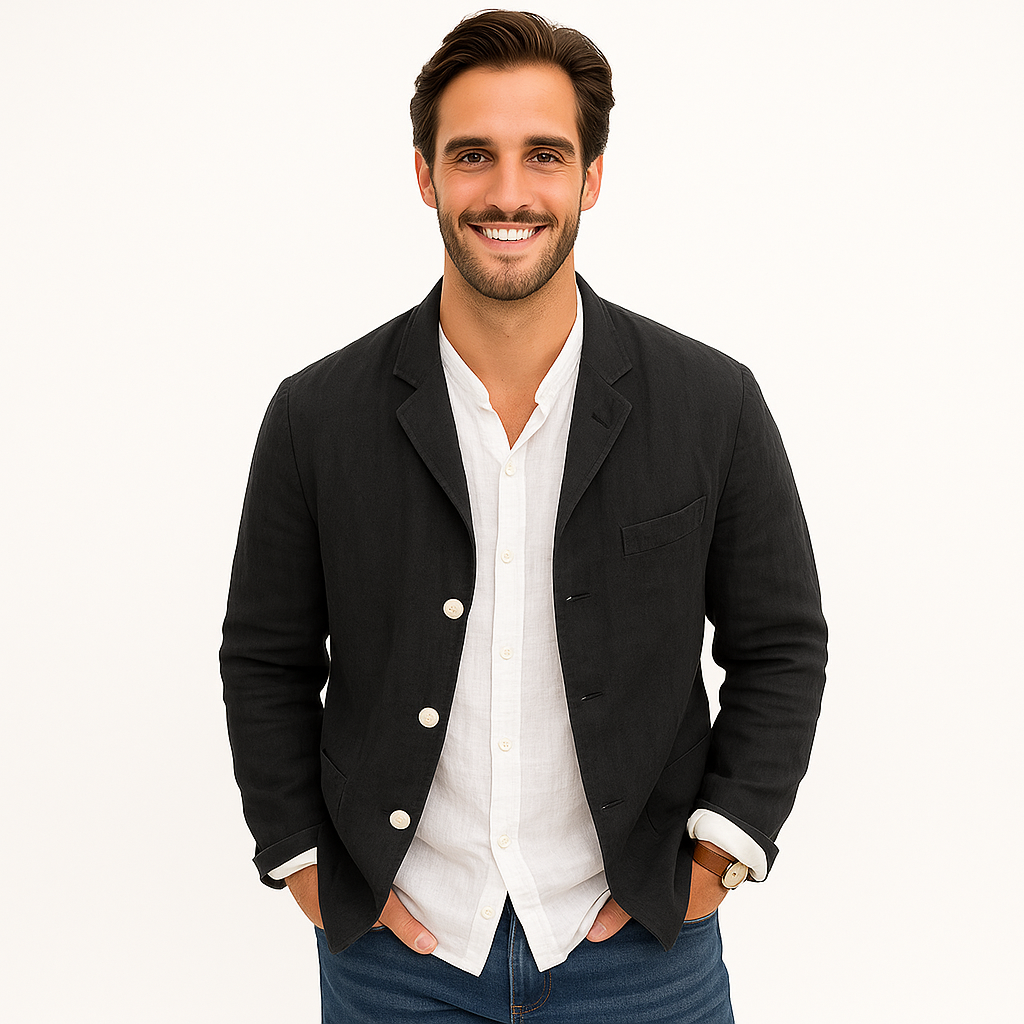 Men's Casual Linen Blazer | Lightweight & Breathable