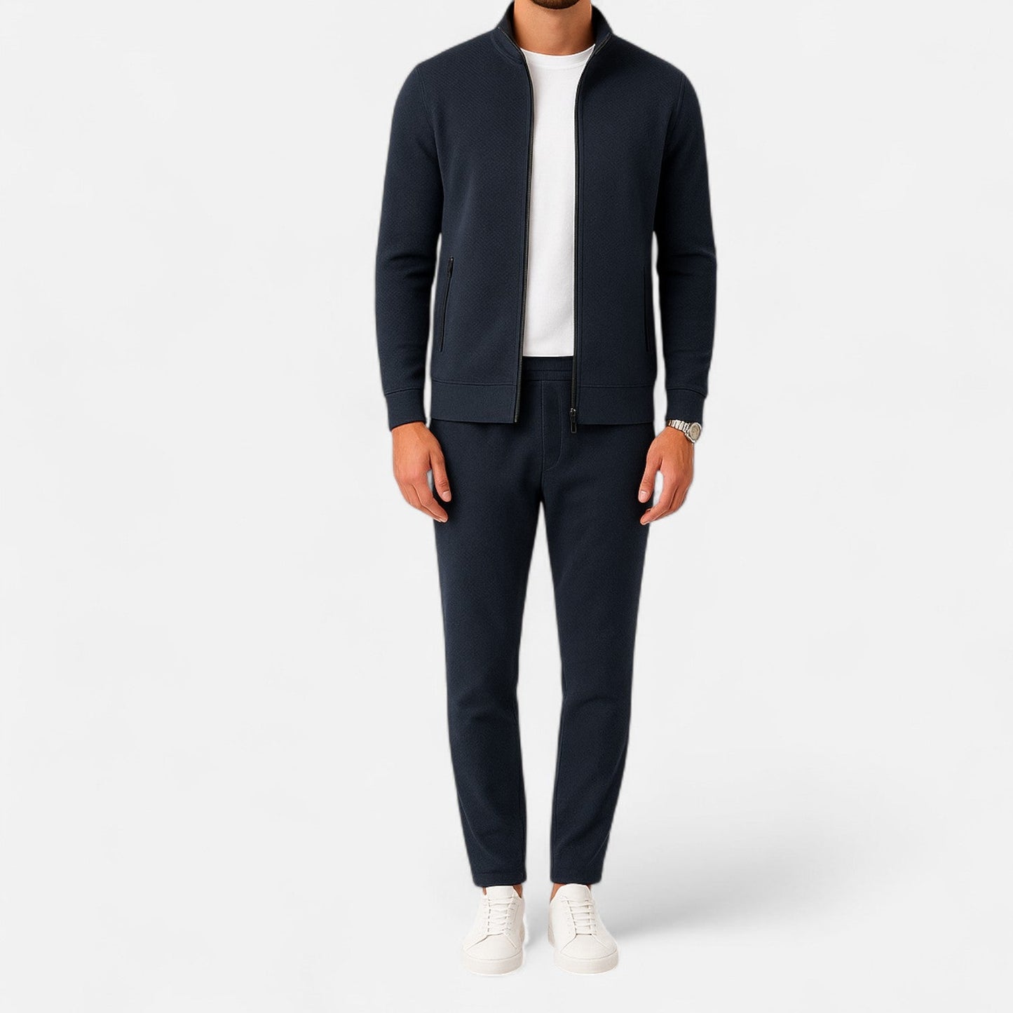 Men’s Premium Tracksuit – Contemporary Comfort, Refined Performance