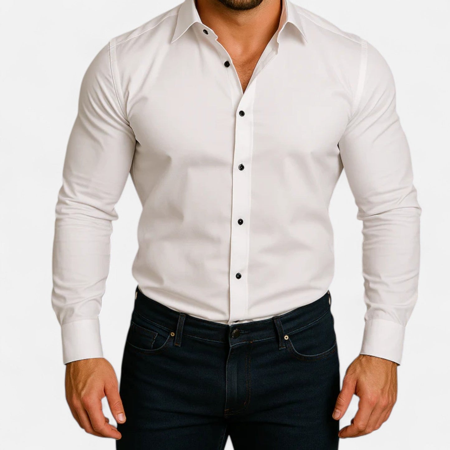 Men’s Classic Wrinkle-Free Shirt – Timeless Elegance, Effortless Maintenance