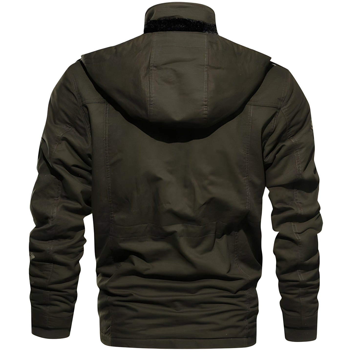 Men’s Multi-Pocket Zip-Up Military Jacket | Outerwear