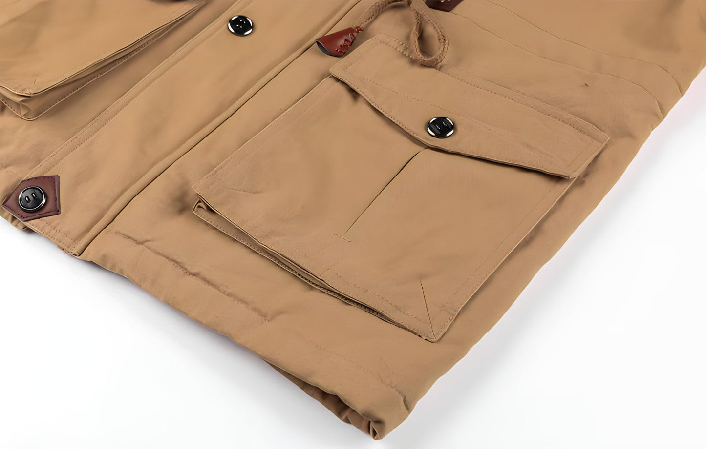 Men’s Multi-Pocket Zip-Up Military Jacket | Outerwear