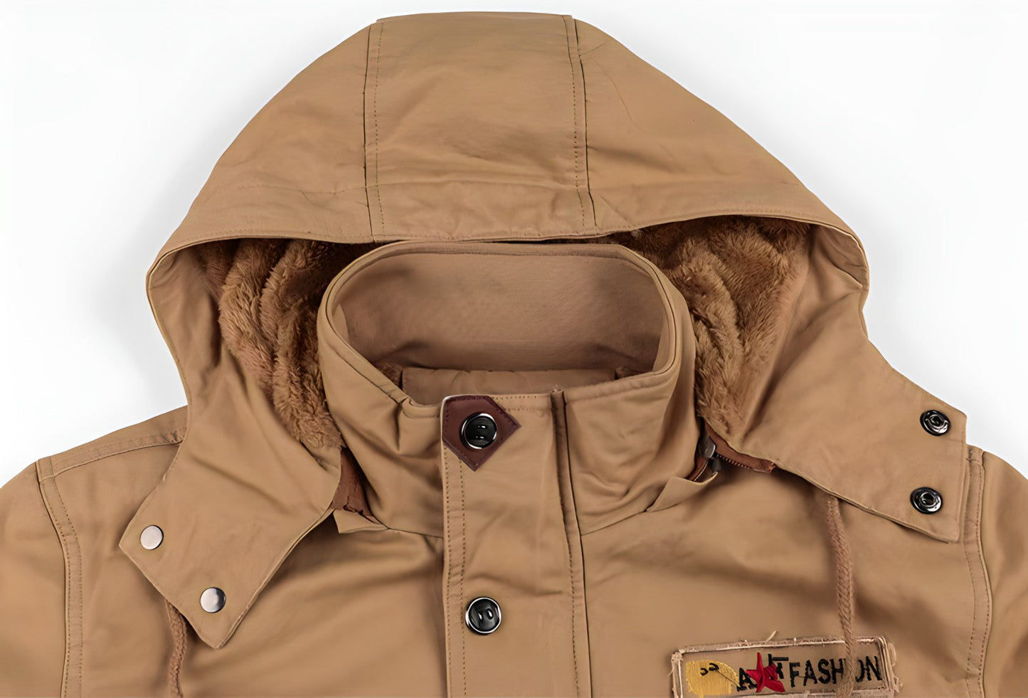 Men’s Multi-Pocket Zip-Up Military Jacket | Outerwear