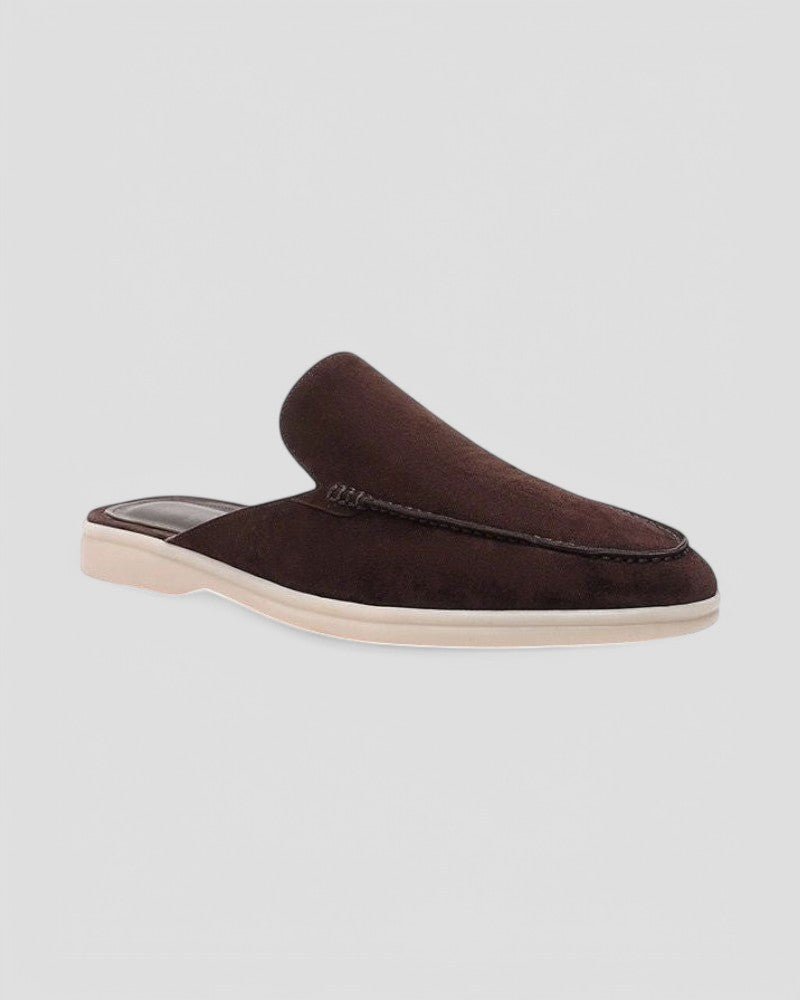 Men's Suede Slip On Mules