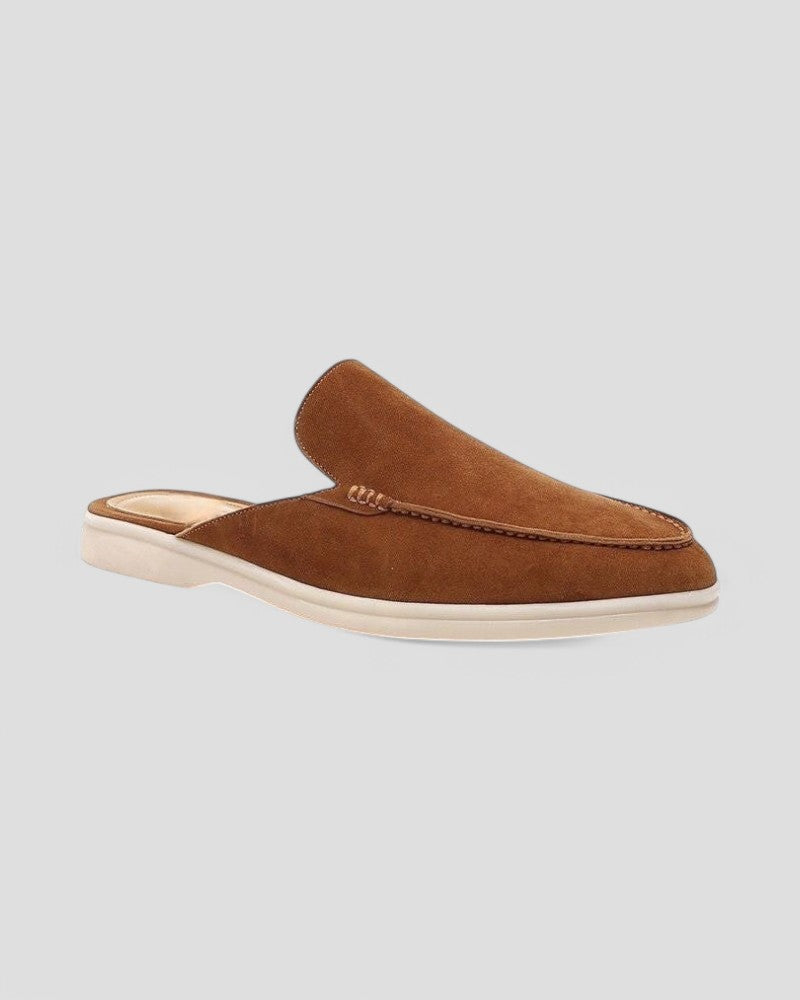 Men's Suede Slip On Mules
