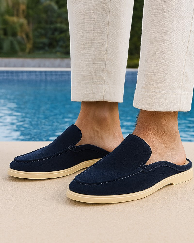 Men's Suede Slip On Mules