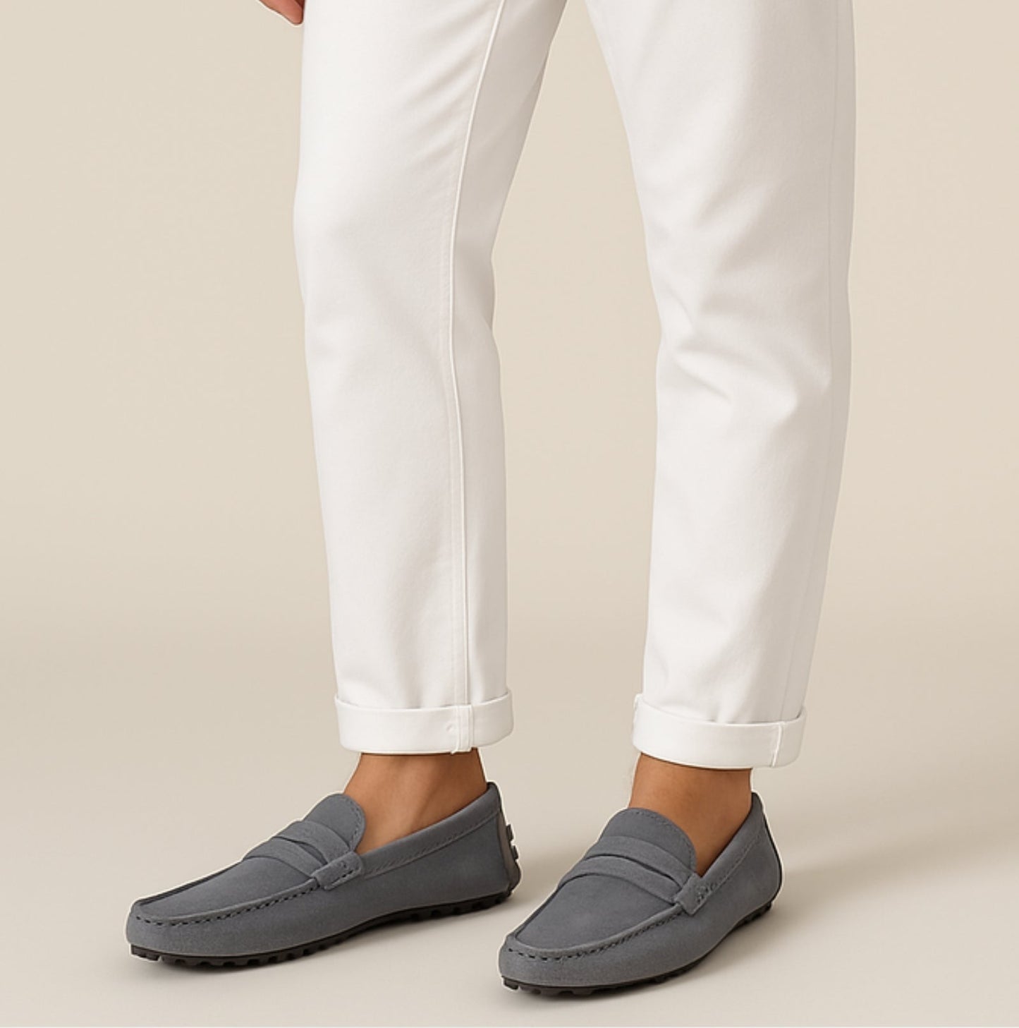 Men's Italian Style Suede Loafers