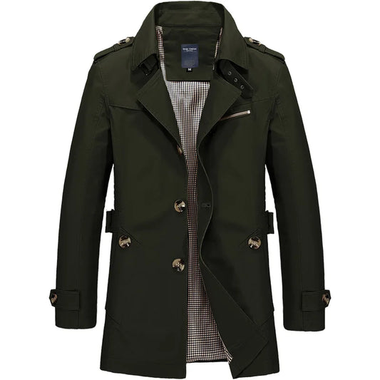 Men's Business Casual Trenchcoat