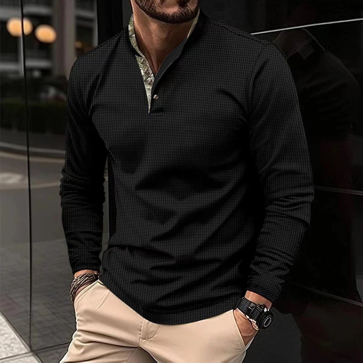 Hugo | Men’s Long Sleeve Polo Shirt | Knit Jumper