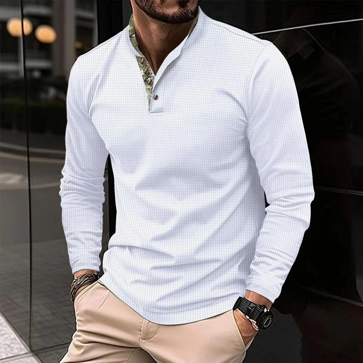 Hugo | Men’s Long Sleeve Polo Shirt | Knit Jumper