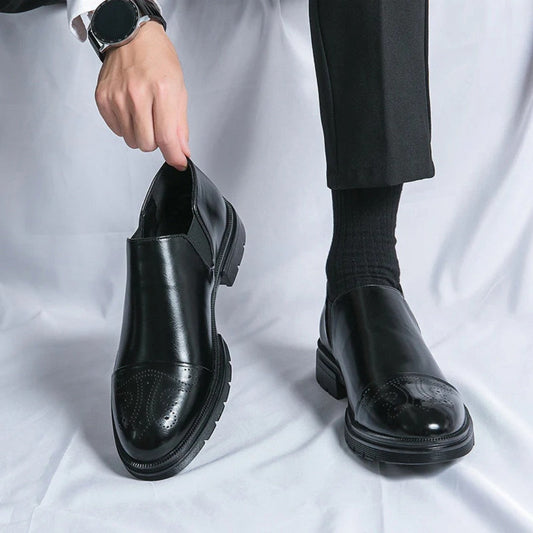 Alessio Cap-Toe Leather Loafers