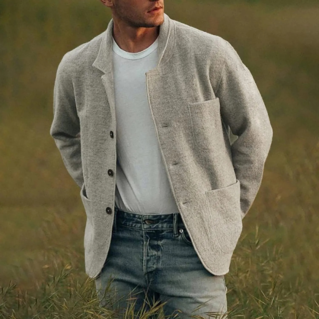 Men's Casual Buttoned Jacket | Soft