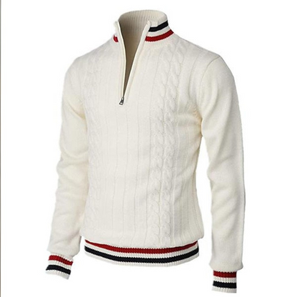 Men's Chunky Knit Sweater | Contrast