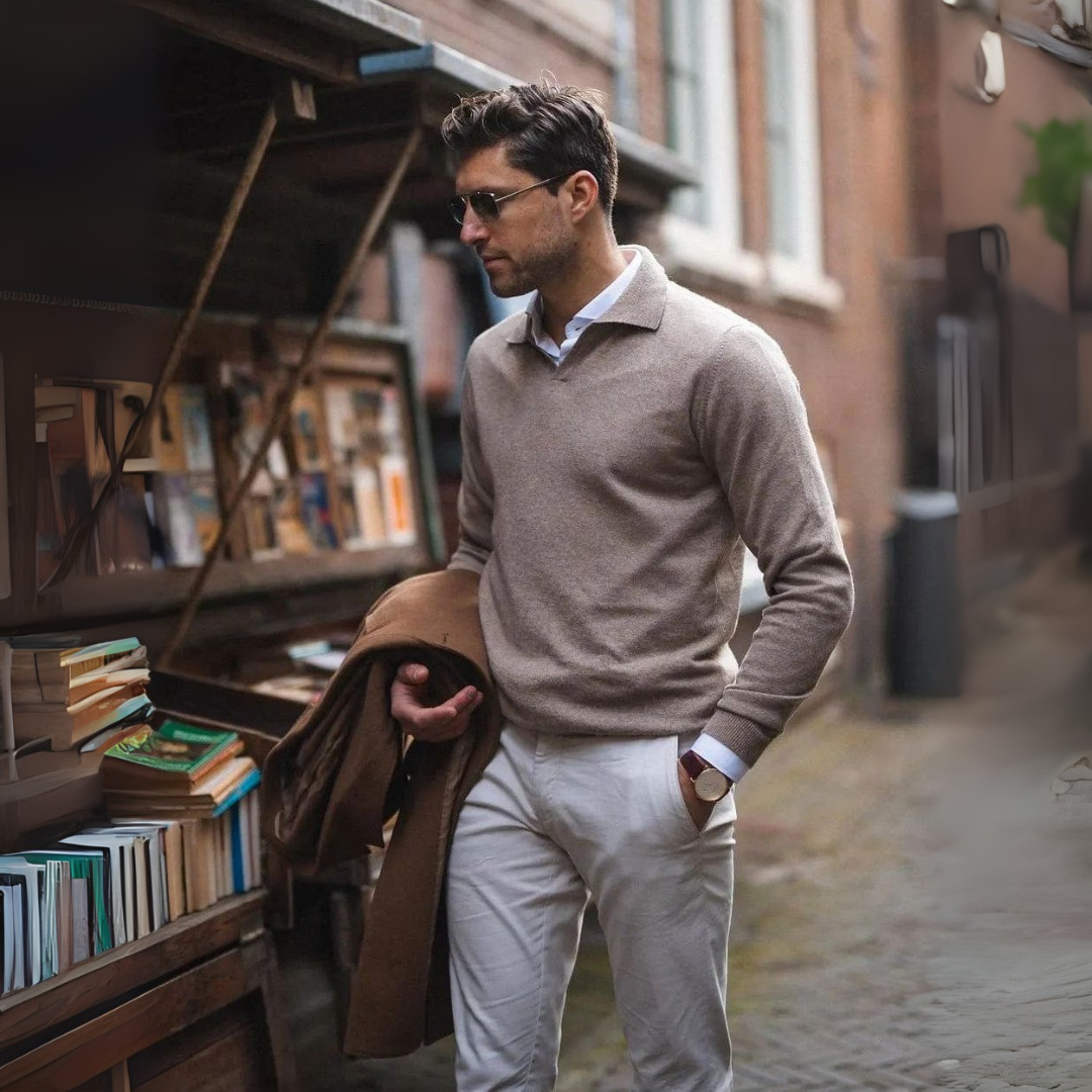Men's Ribbed Sweater | Sophisticated