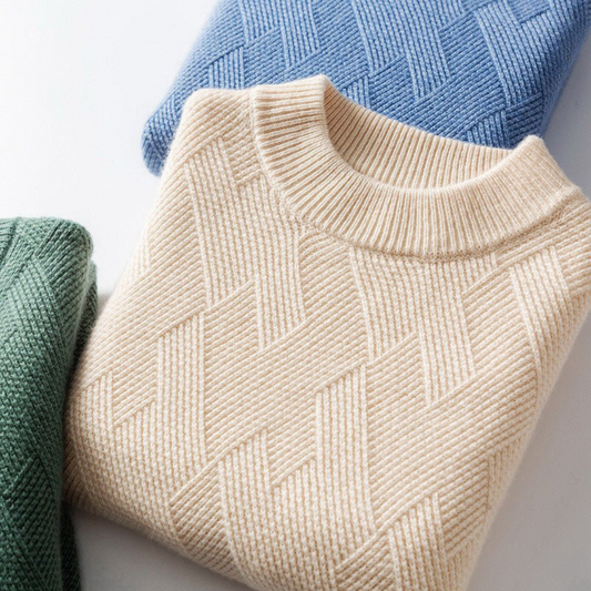 Men's Patterned Knit Sweater | Cozy