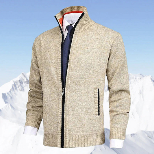 Matthew | Men's Zipper Knit Cardigan | Casual