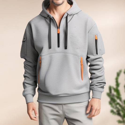 Men's Utility Zipper Hoodie | Trendy