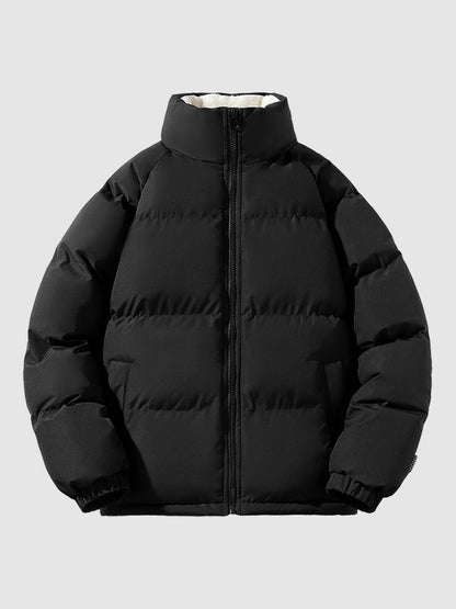 Men’s Zip-Up Warm Quilted Puffer Jacket | Outerwear