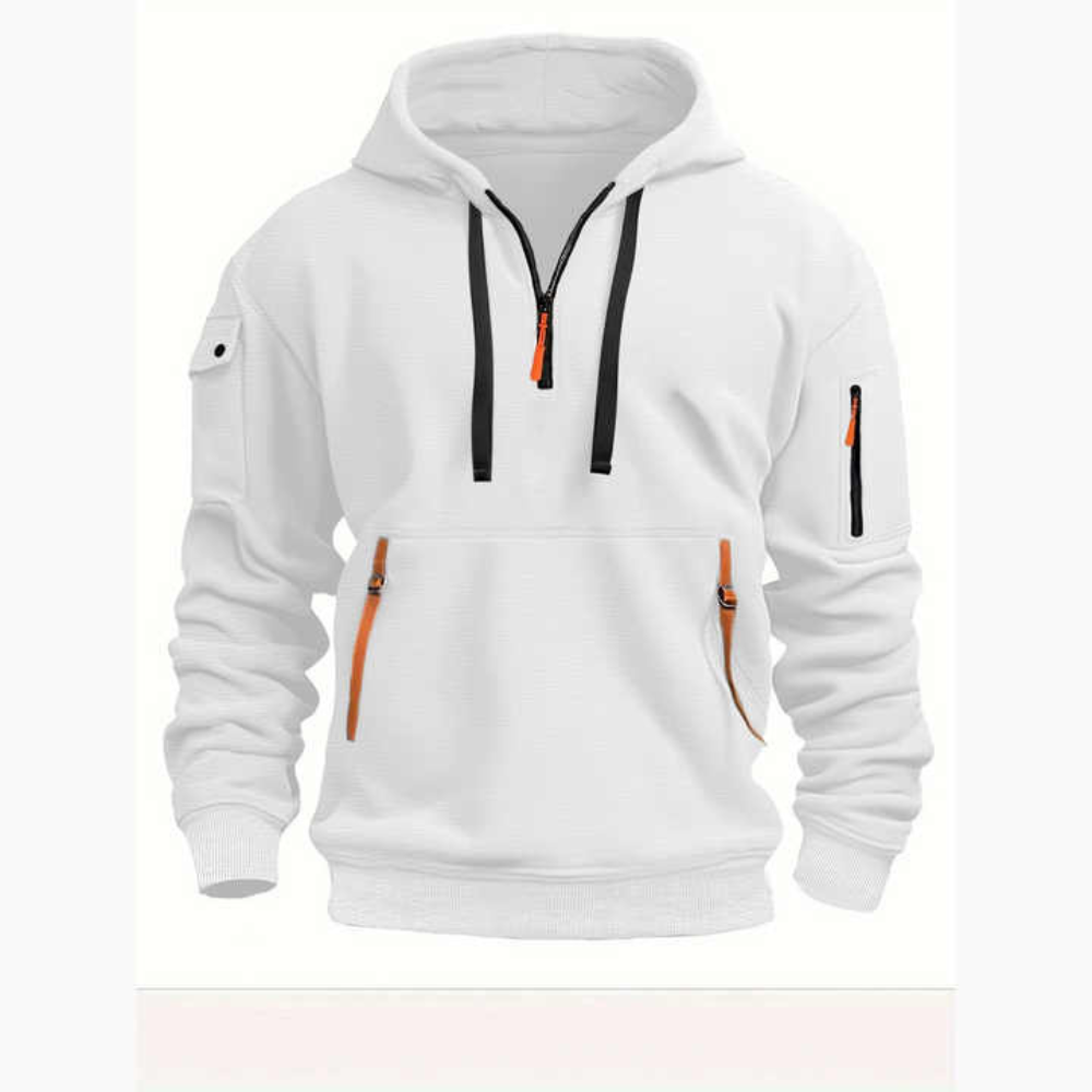 Men's Utility Zipper Hoodie | Trendy