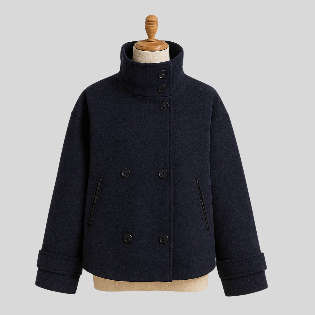 Women’s Relaxed Short Collar Design | Coat