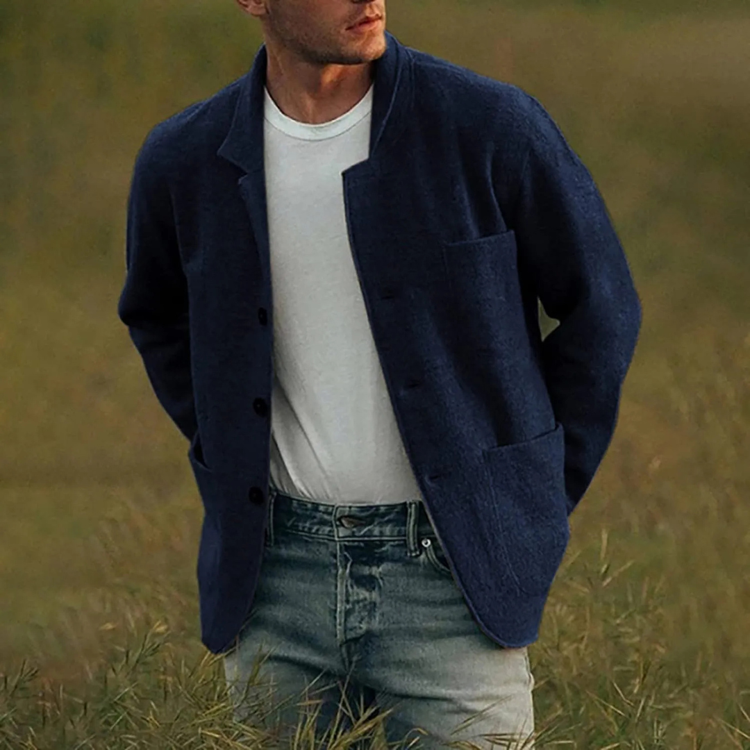 Men's Casual Buttoned Jacket | Soft