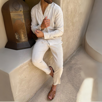 Men's Beach Linen Set | Perfect