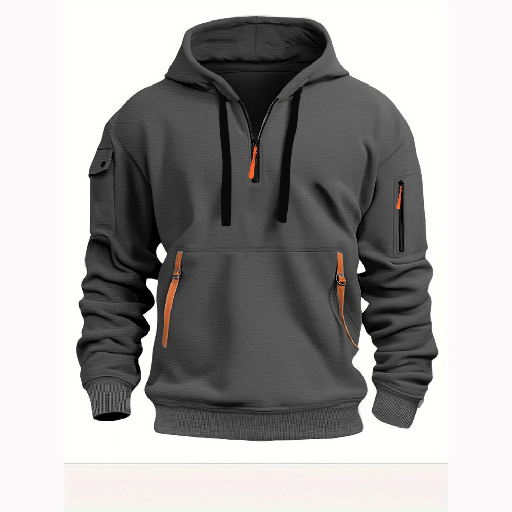 Men's Utility Zipper Hoodie | Trendy