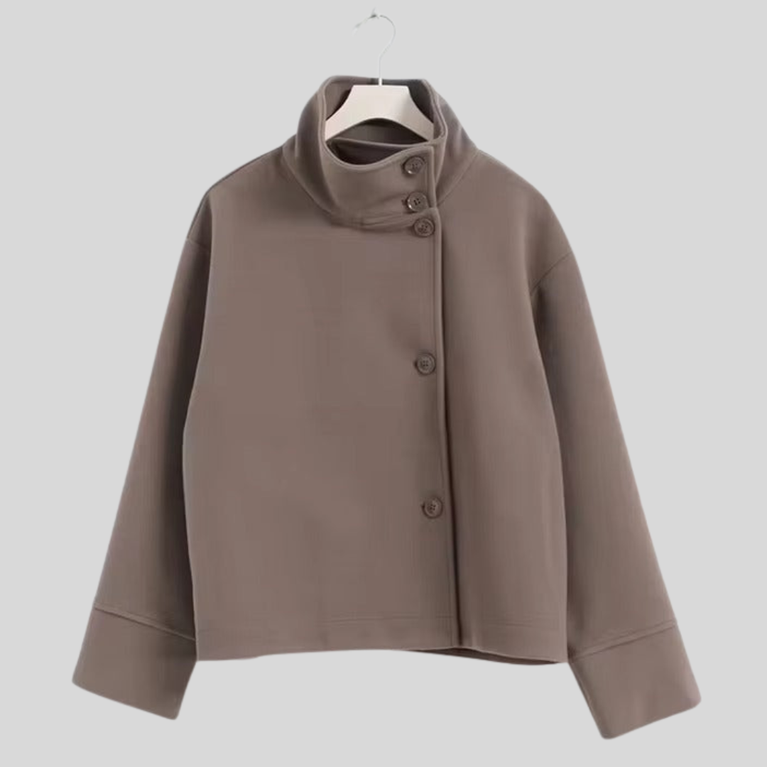 Women’s Relaxed Short Collar Design | Coat