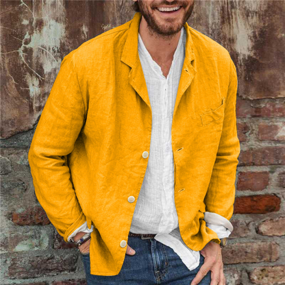 Men's Smart Linen Blazer | Stylish