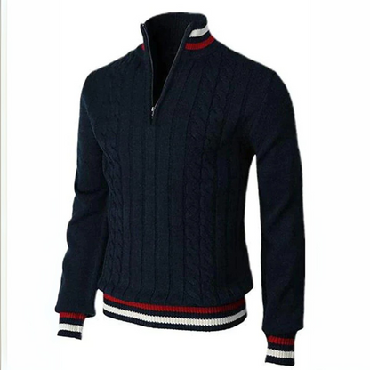 Men's Chunky Knit Sweater | Contrast