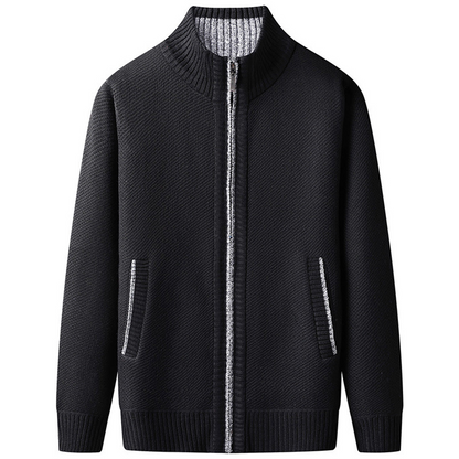 Matthew | Men's Zipper Knit Cardigan | Casual