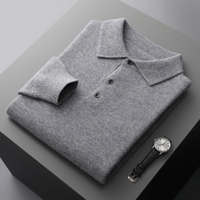 Lorenzo | Cashmere Long Sleeve Polo