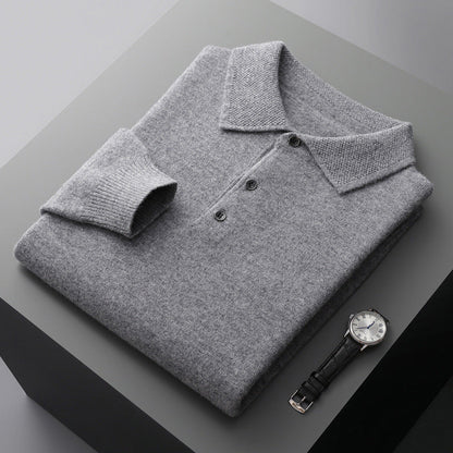 Lorenzo | Cashmere Long Sleeve Polo